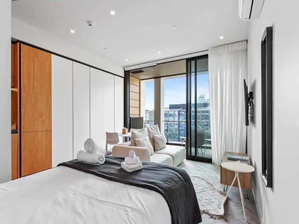 Modern One Bedroom Apartment In Wynyard Quarter 오클랜드 외부 사진